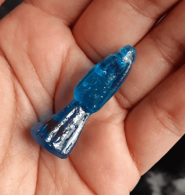 Mini santita bleue transparente 3cm