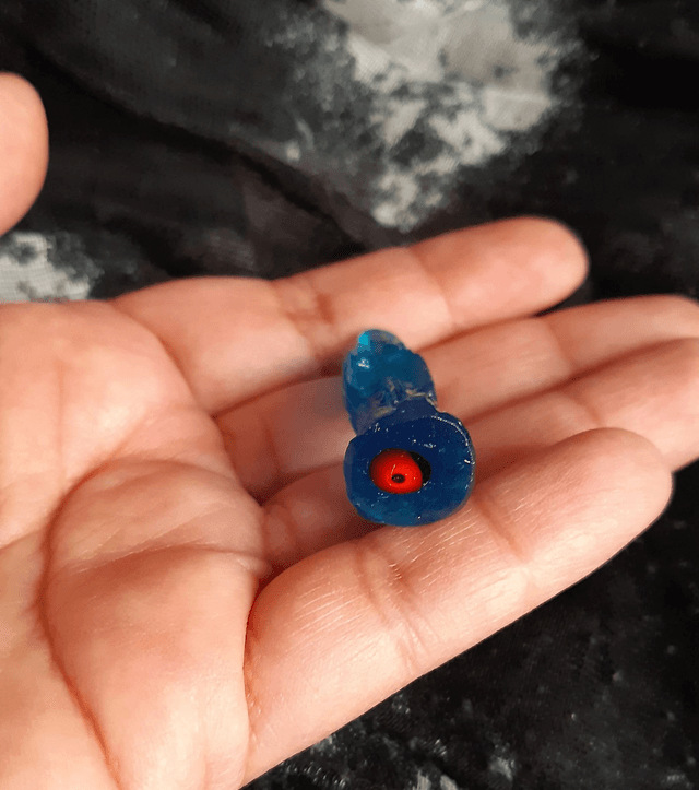 Mini santita bleue transparente 3cm