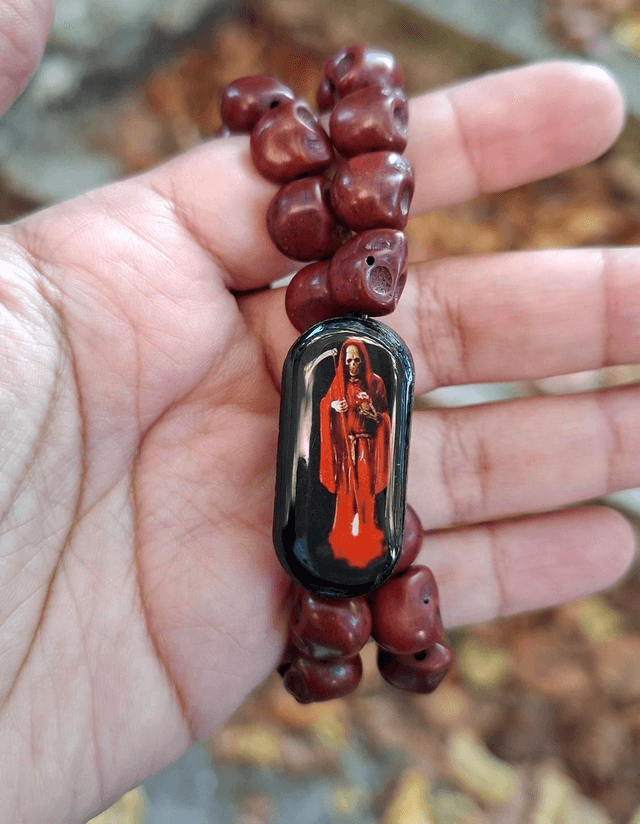 Bracelet Santa Muerte double rang