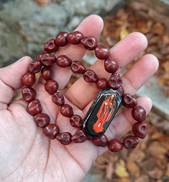Bracelet Santa Muerte double rang