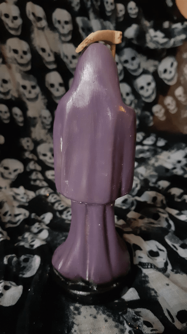 Statuette Santa Muerte violette 15cm