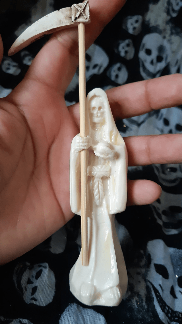 Statuette Sante Muerte blanche 12cm