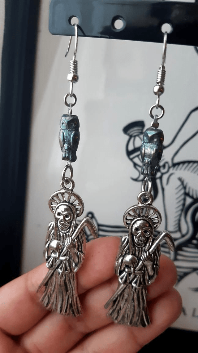 Boucles d'oreilles Santa Muerte