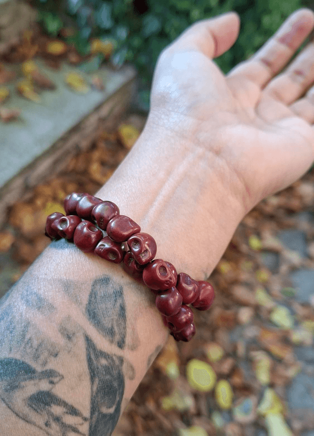 Bracelet Santa Muerte double rang