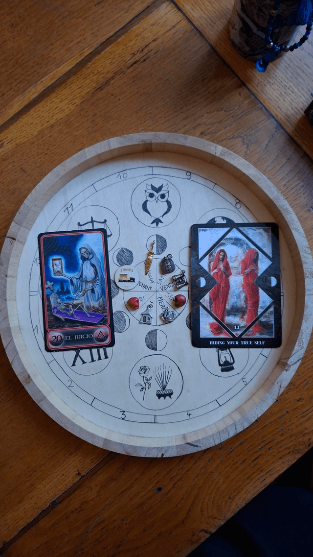 Charm&#039;s reading pour la semaine avec mon oracle de la Santa Muerte 